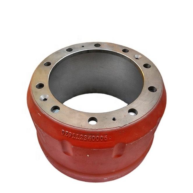SHACMAN Truck Kumbuyo Brake Drum DZ9112340006 Heavy Duty Steel Chassis Parts